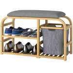Shoe Rack Bench With Seat For Hallway, Entryway