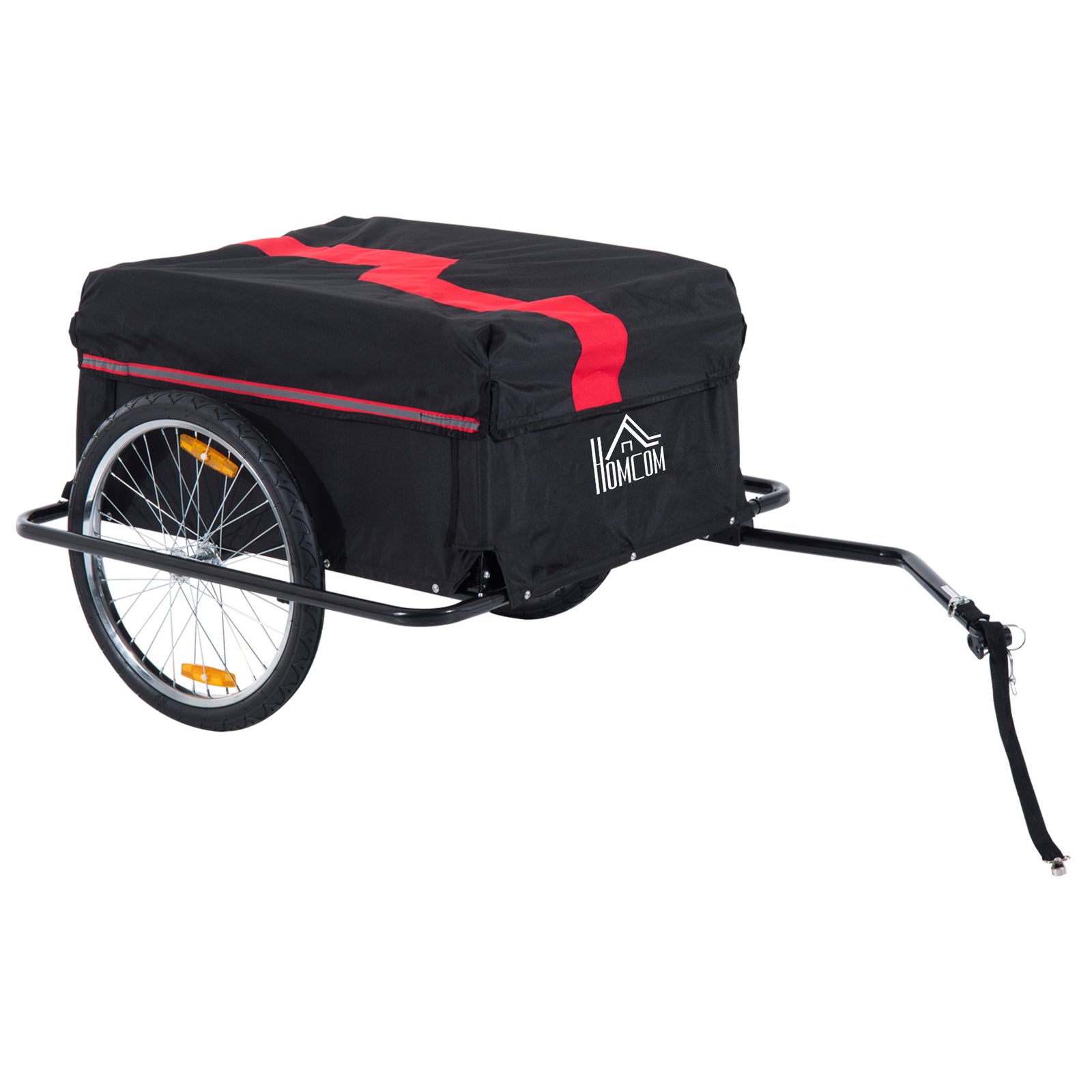 Folding Bike Trailer With Removable Cover And Hitch