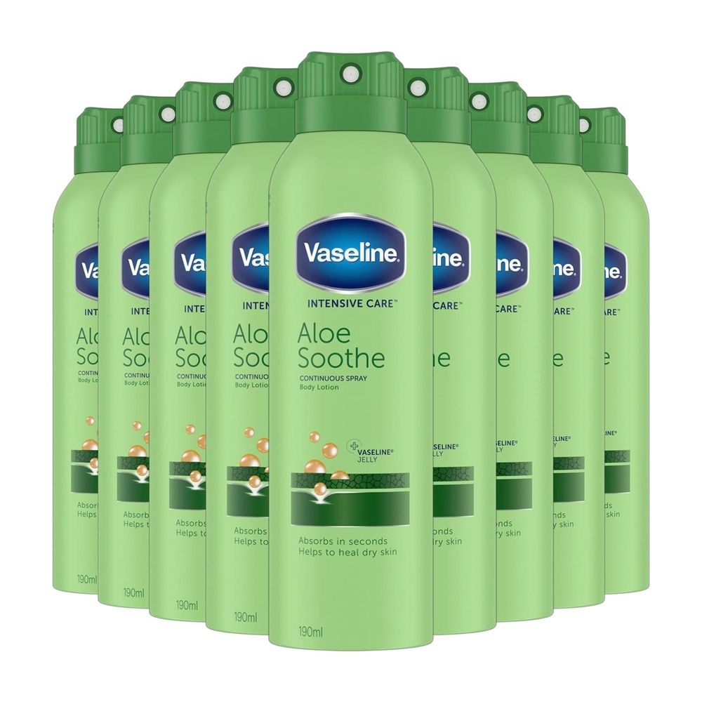 Intensive Care Spray Body Moisturiser Aloe Soothe 190ml | Set-of-9