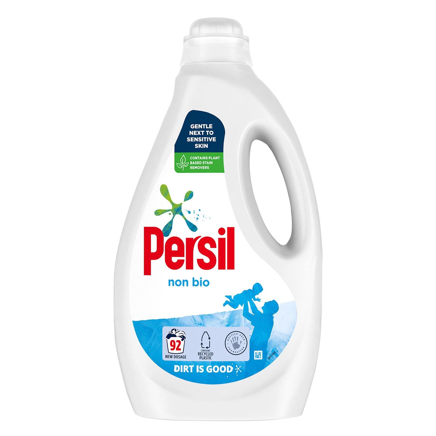 Non Bio Liquid Detergent Gentle Next To Sensitive Skin 2.484l, 92 Washes