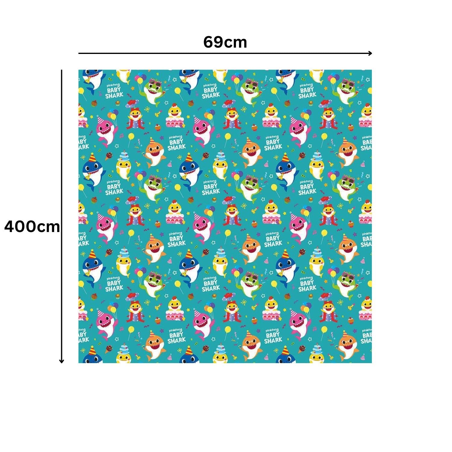 4m Roll Birthday Wrapping Paper