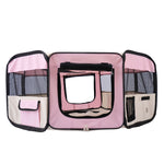 Fabric Pet Puppy Dog Cat Rabbit Pig Guinea Playpen Play Pen Run | Pink