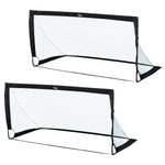 Football Goal Net Folding Outdoor With All Weather 6ft X 3ft | Black
