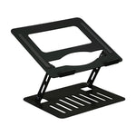 Aluminium Alloy Foldable Laptop Stand Adjustable, Portable & Ventilated Laptop Holder For 11 To 17 Inch Laptops | Black