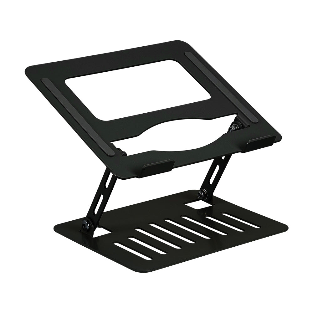 Aluminium Alloy Foldable Laptop Stand Adjustable, Portable & Ventilated Laptop Holder For 11 To 17 Inch Laptops | Black