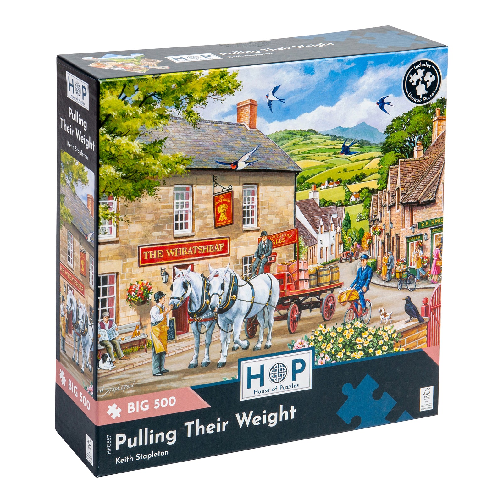 Pulling Their Weight - Big 500 Piece Jigsaw Puzzle For Adults, With Extra Large Pieces