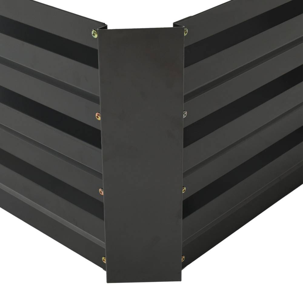 Outdoor Rectangular Metal Raised Garden Bed