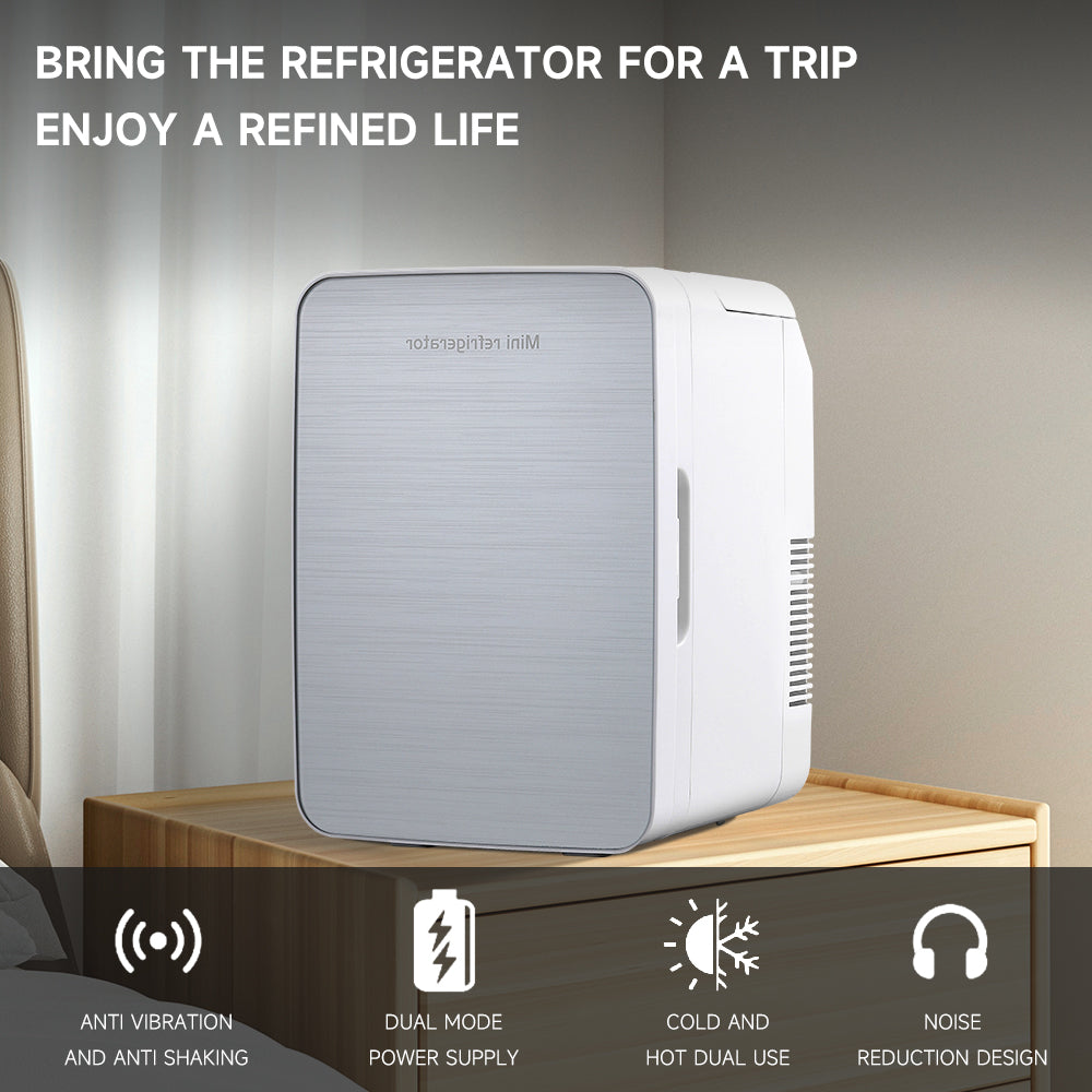 10l Portable Mini Fridge, Dual-use Cooler & Warmer For Car, Home, Office, Travel