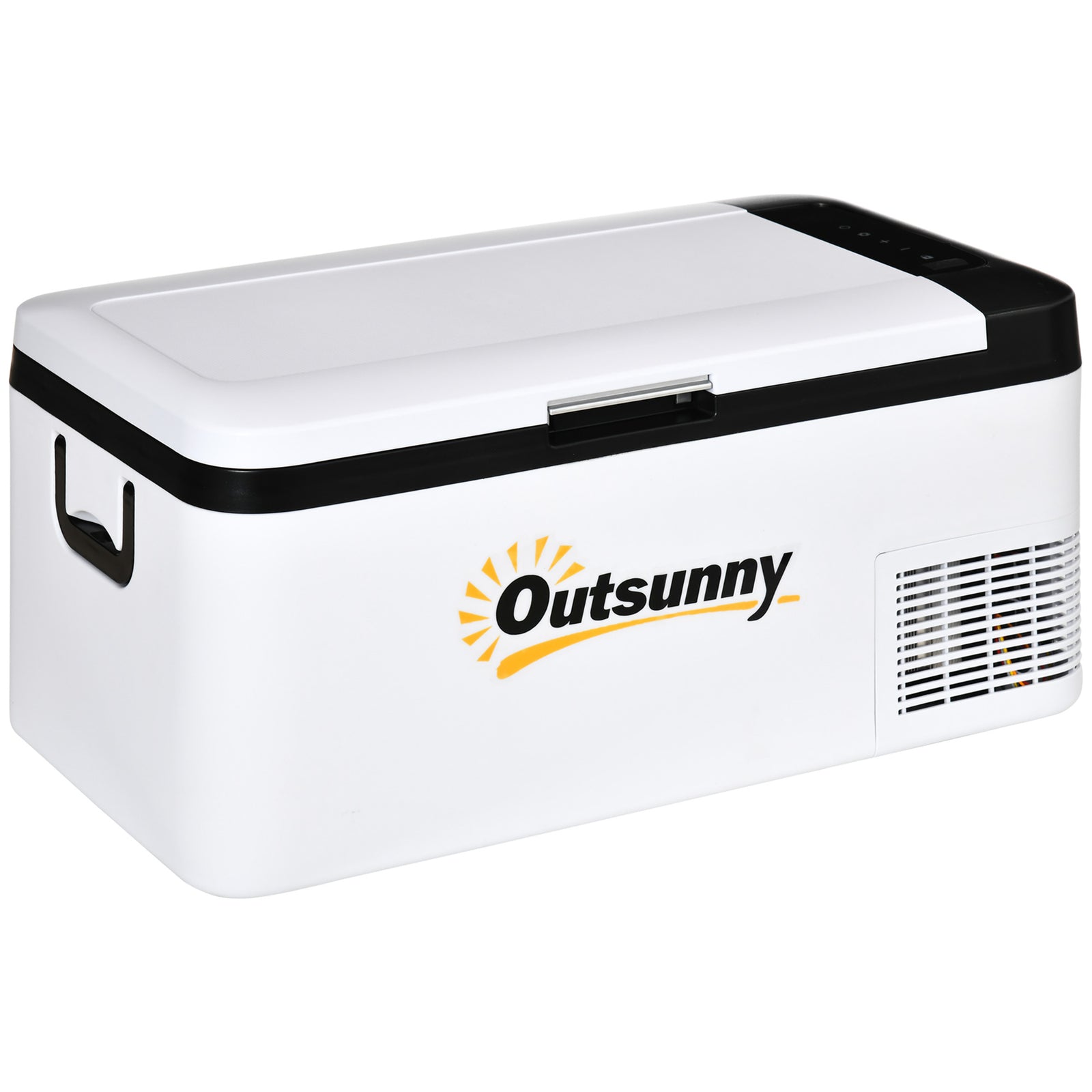 12v Portable Car Refrigerator W/ Inner Led Light Indoor | Small | White