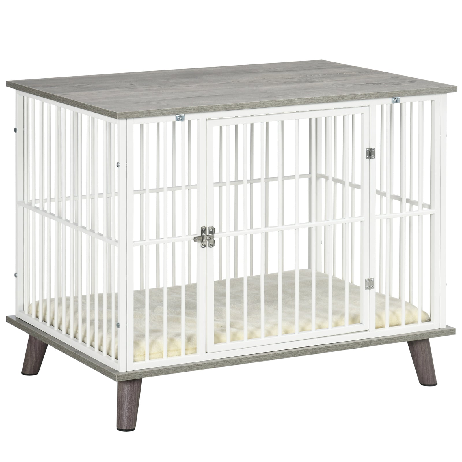 Dog Crate Furniture W/ Cushion, 86x60x70cm