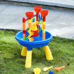 Water Table 30 Pcs Waterpark Beach Toy Set Outdoor Sand Activity Playset