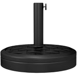 18kg Heavy Duty Concrete Parasol Base, Black