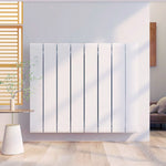 2000w White Electric Ceramic Panel Radiator With Lcd Touch Screen, Wifi Smart Control, 7-day/24-hour Timer & Overheat Protection