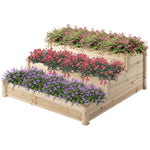 470l Wooden Garden Bed 3-tier Planter Kit