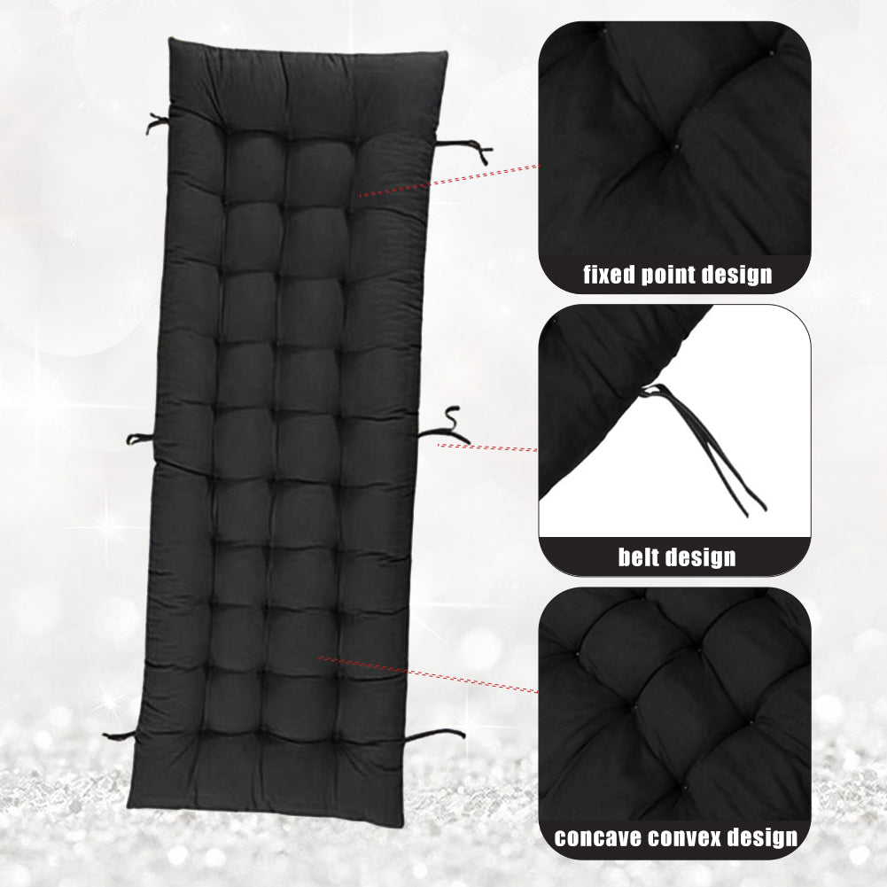 Sun Lounger Cushion Chair Sofa Cushion Cover Black