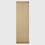 Zaphyr Natural Handwoven Jute Rug With Tassels | 200cm | Natural