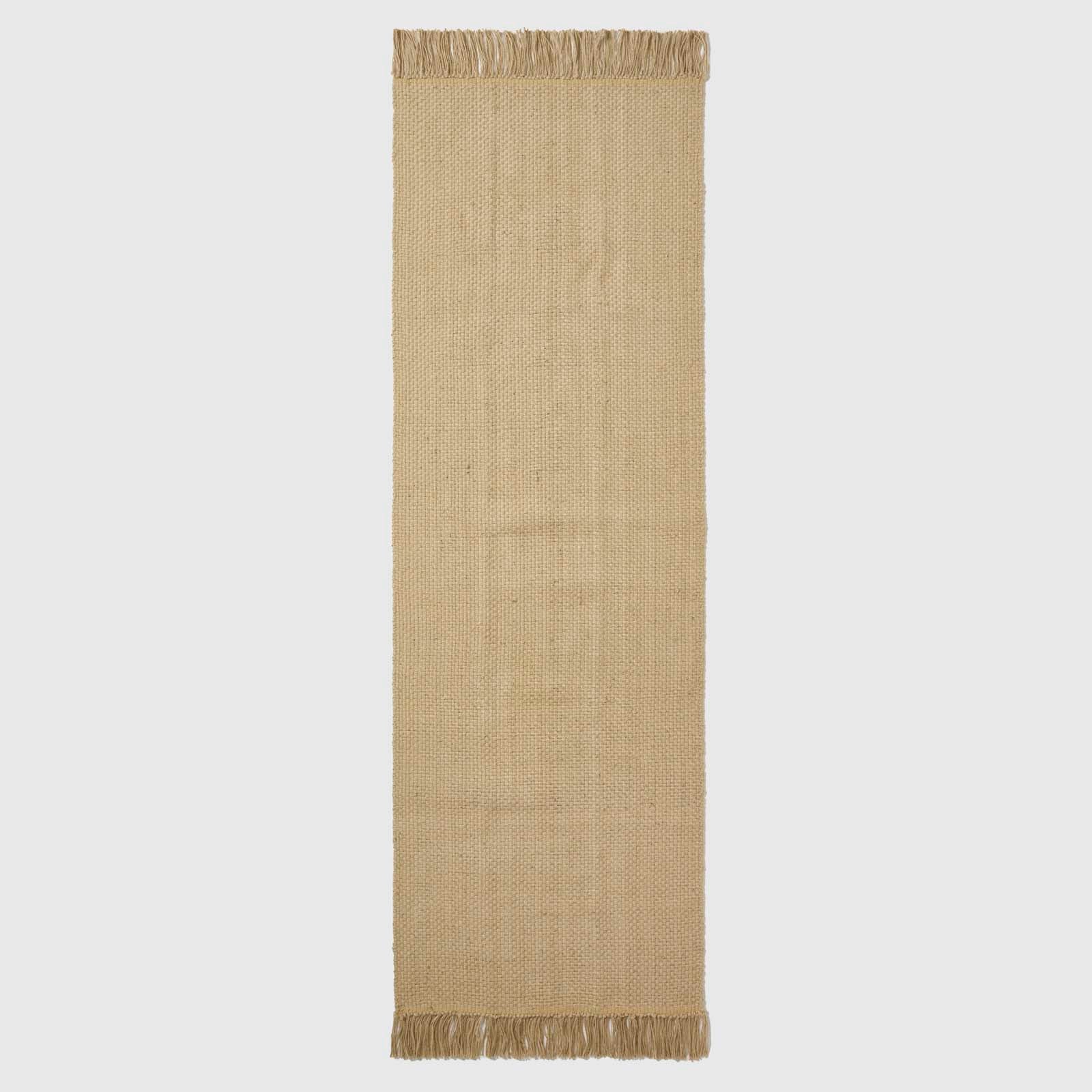 Zaphyr Natural Handwoven Jute Rug With Tassels | 200cm | Natural