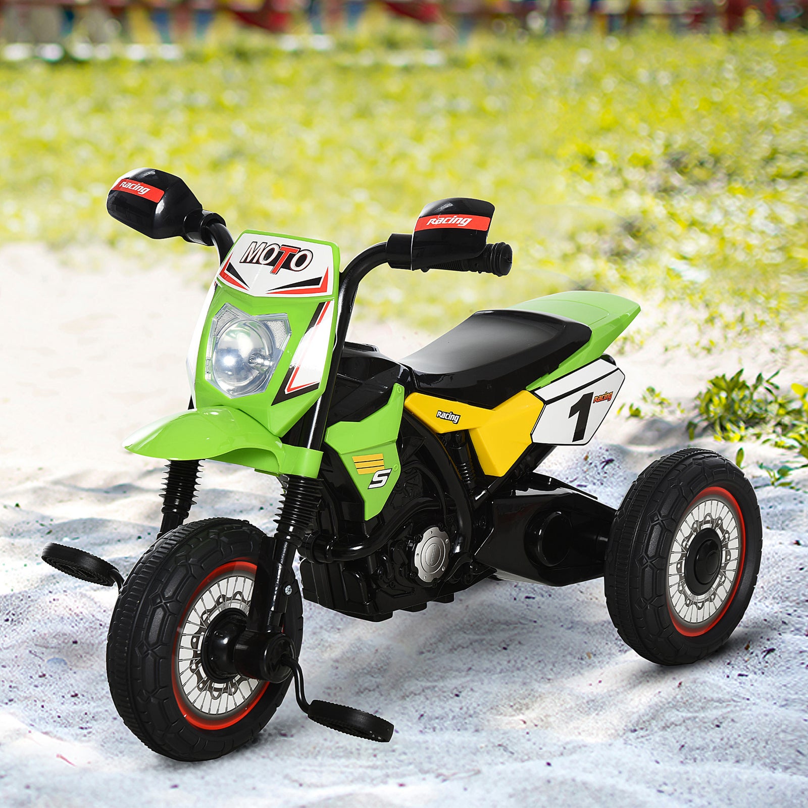 Toddler Pedal Tricycle Ride-on Learning Music Lights 18-36 Months | Green