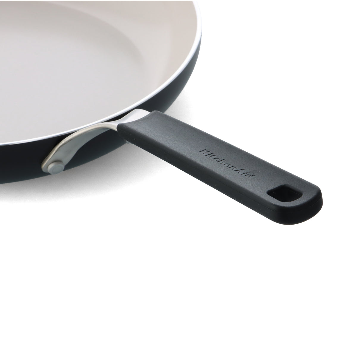 KitchenAid Cookware Coloured Aluminium Frying Pan, Pfas Free, Matt Black