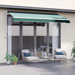 2.5x2m Garden Patio Manual Awning | Green