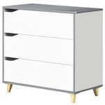 Chest Of Drawers 3 Drawer Unit Storage Organiser Bedroom | One Size | White