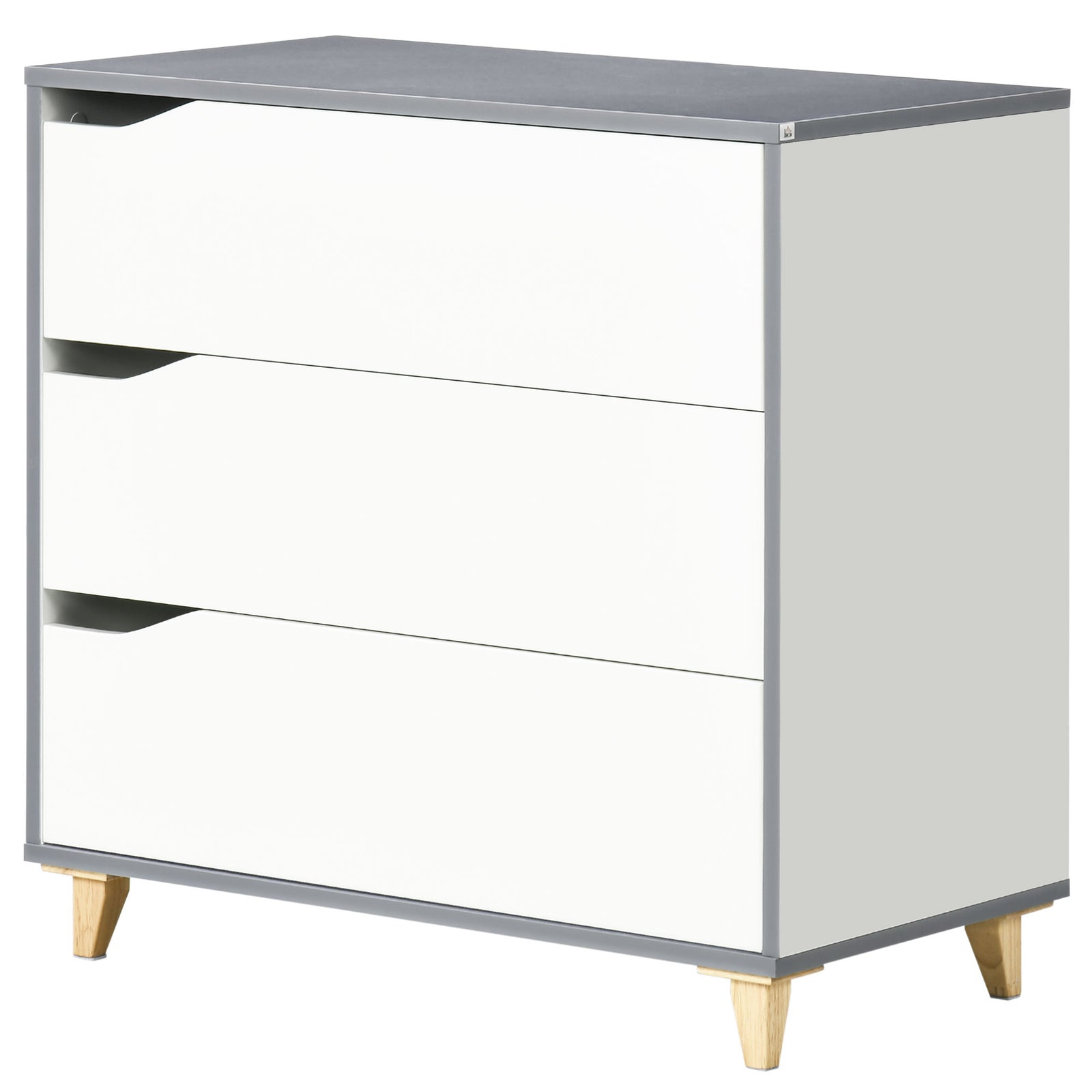 Chest Of Drawers 3 Drawer Unit Storage Organiser Bedroom | One Size | White