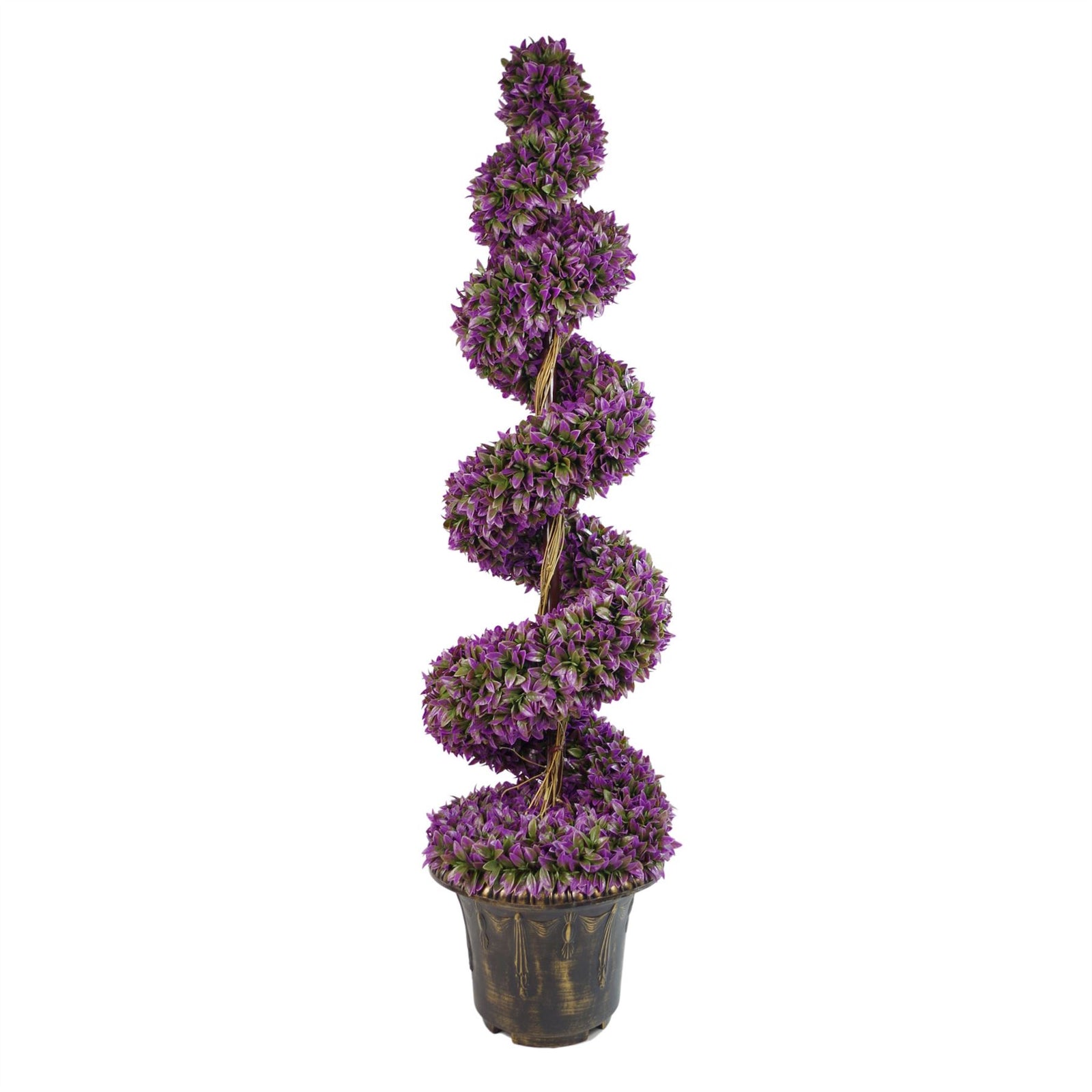 120cm Purple Large  Spiral With Decorative Planter