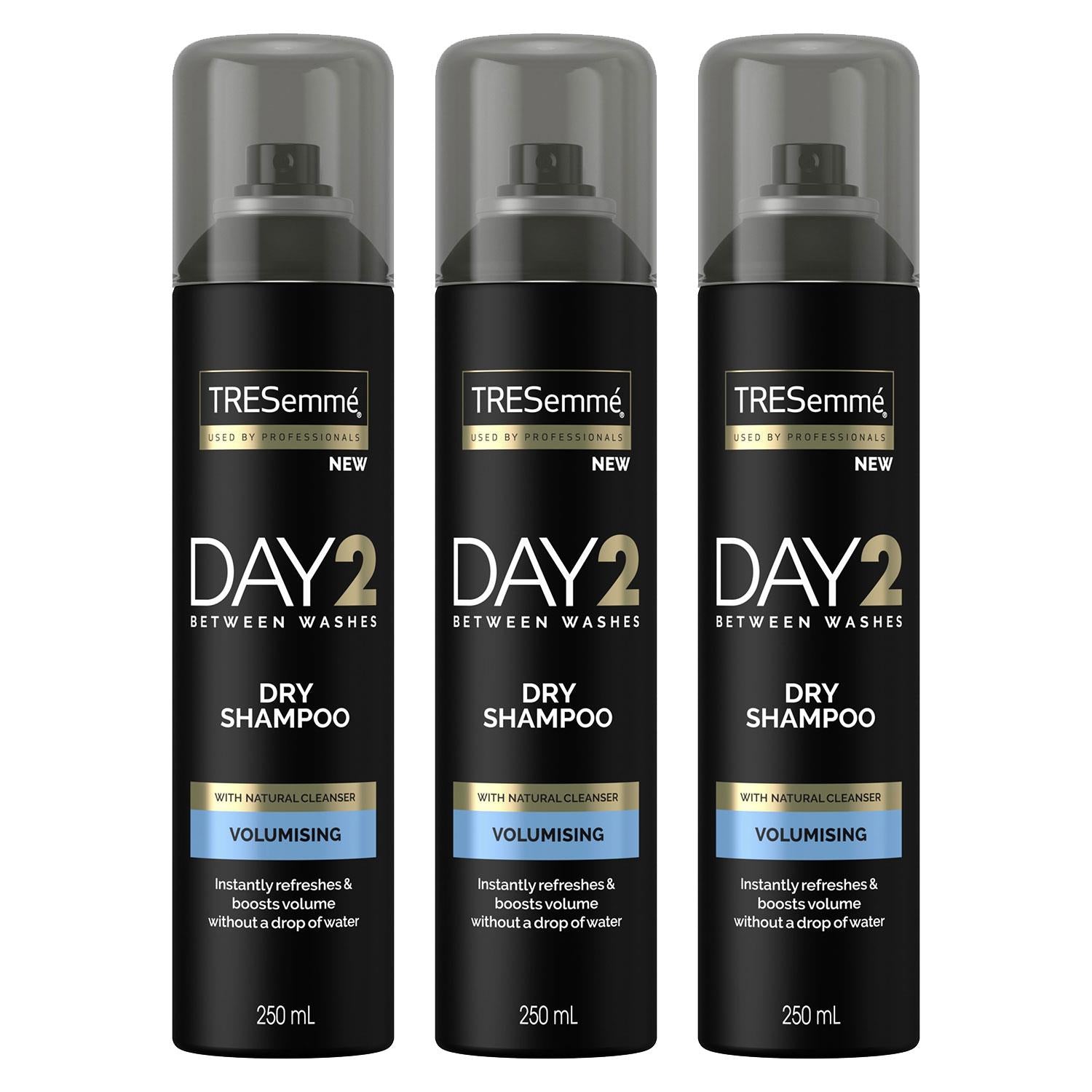 Day 2 Volumising Dry Shampoo Designed For All Hair Types, 3x Of 250ml