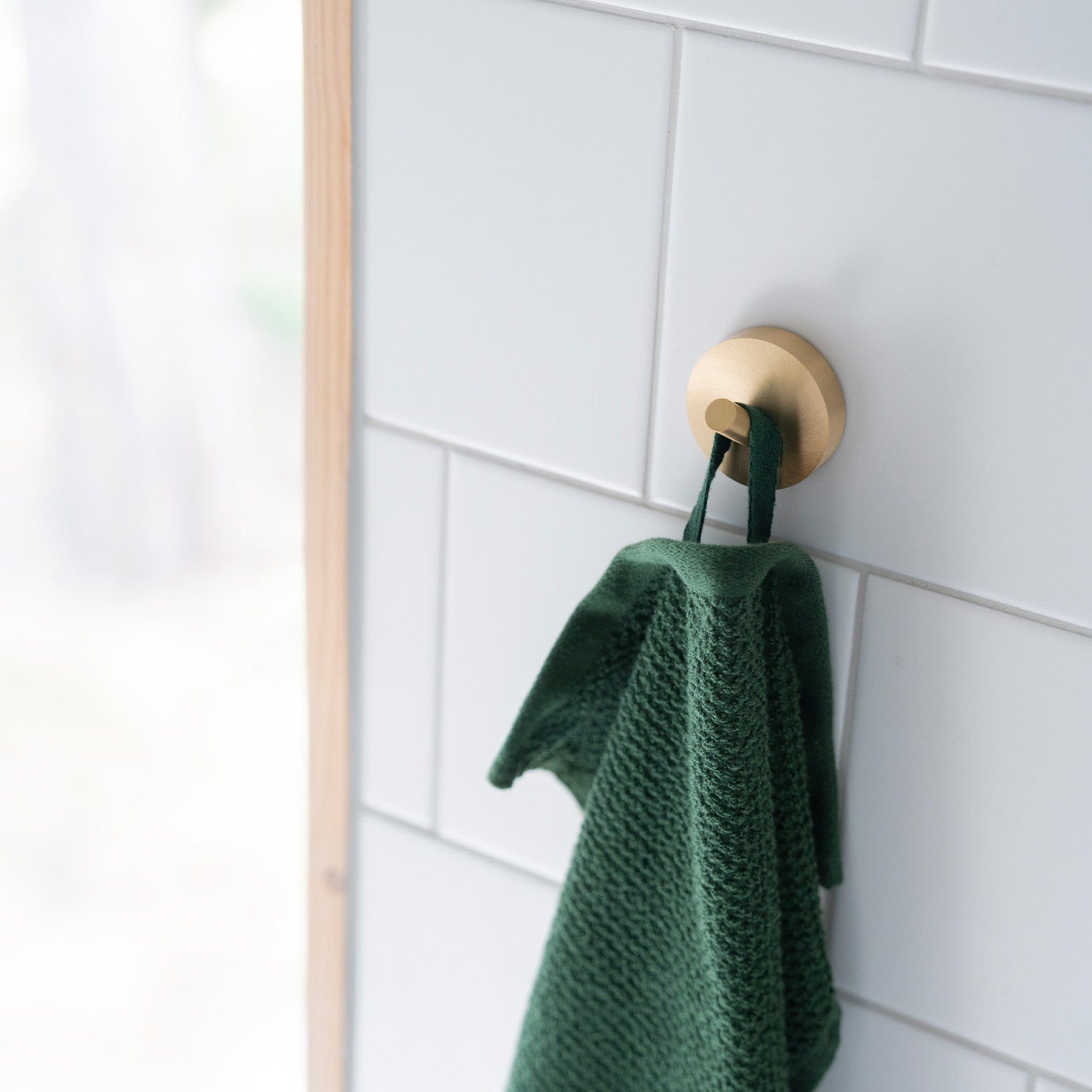Towel Hooks Wall Mounted Storage Non-rust Brass Core | Single | Polished Brass