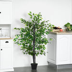145cm Artificial Banyan Plant Faux Decor Tree With Pot