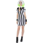Beetlejuice Womens Shirt Dress Costume | Plus X1