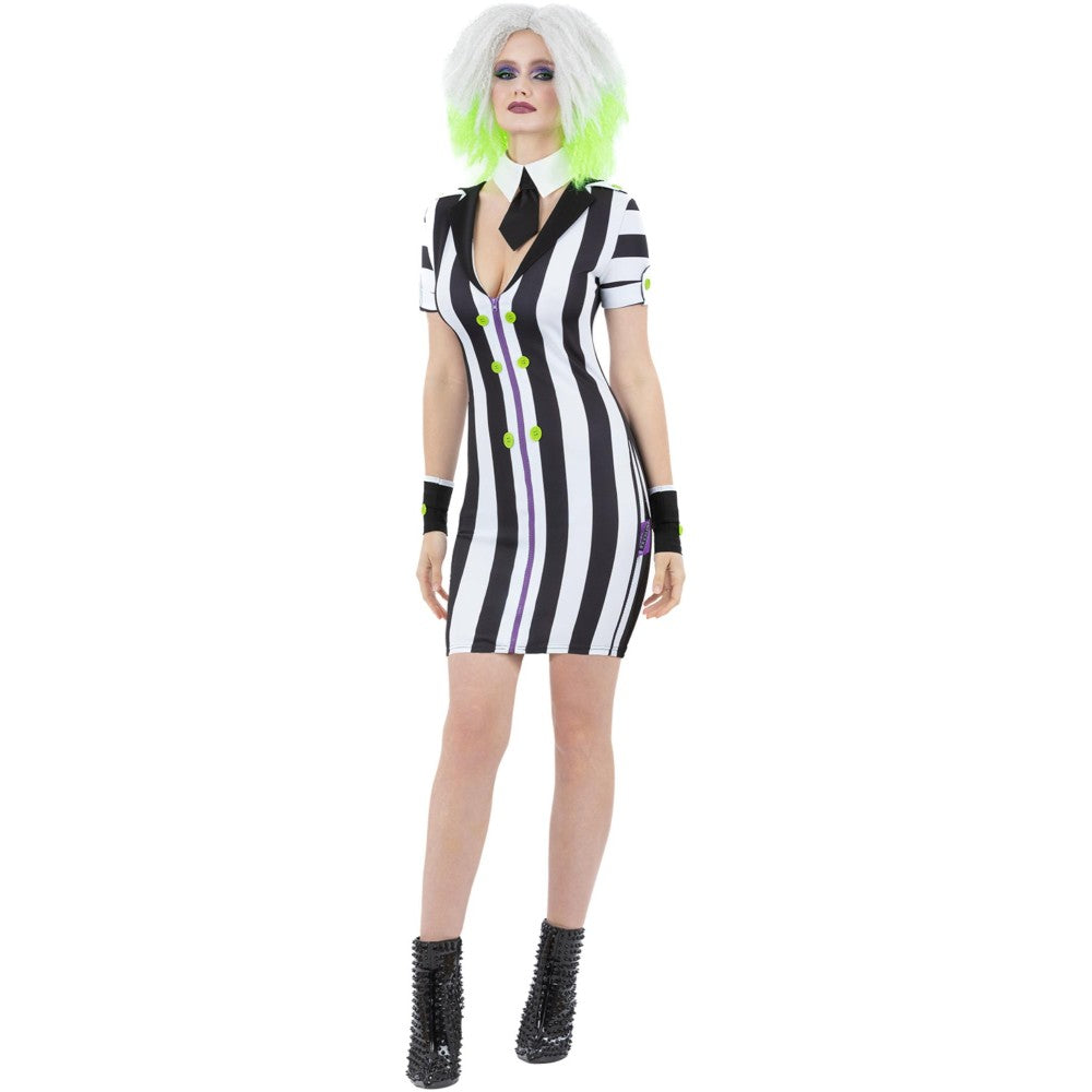 Beetlejuice Womens Shirt Dress Costume | Small