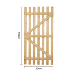 90cm W X 90/150/180cm H Garden Wood Fence Gate With Latch | 180cm