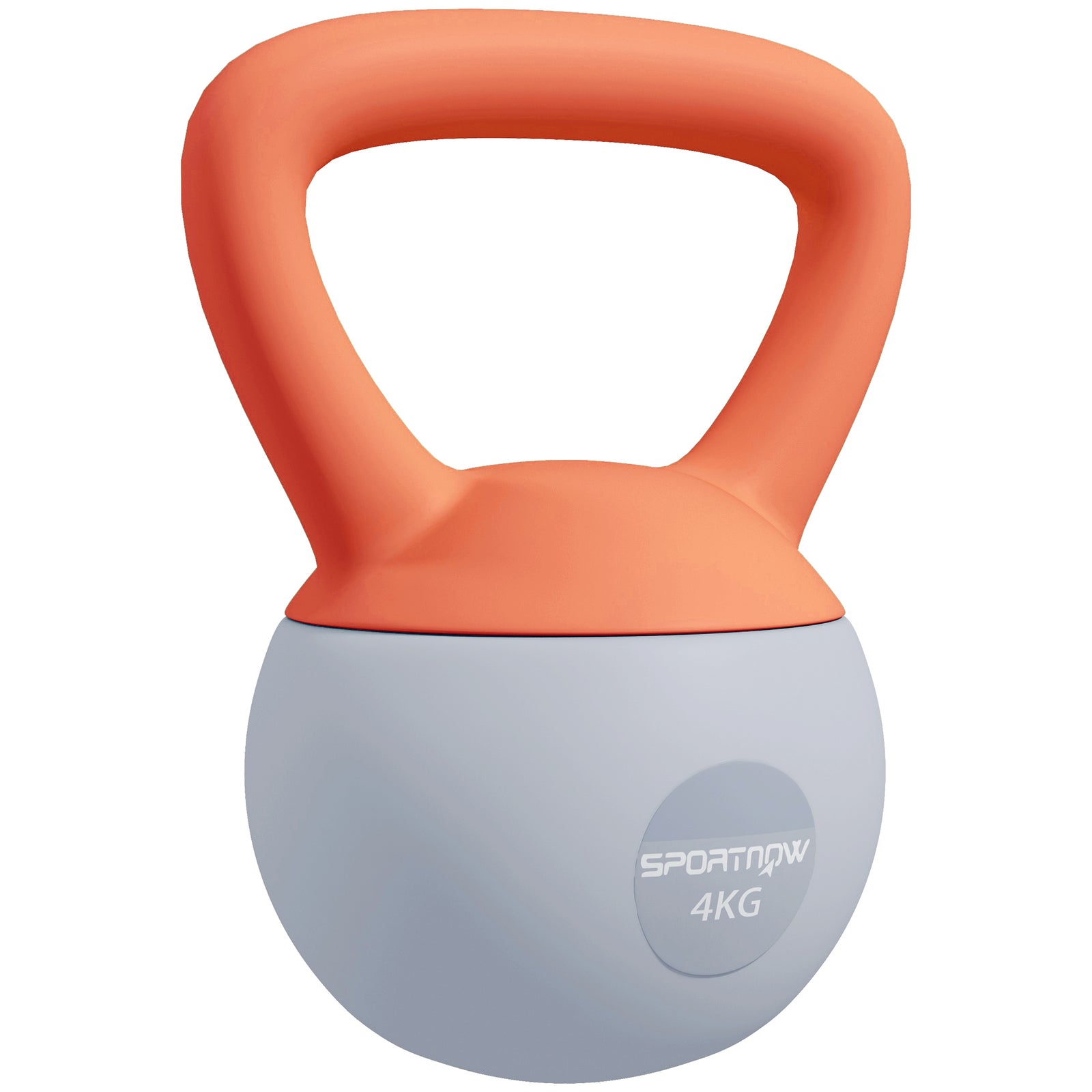 Soft Kettlebell, With Non-slip Handle,for Home Gym Strength | 4kg | Orange