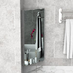 Bathroom Corner Wall Mirror Storage Cabinet Cupboard
