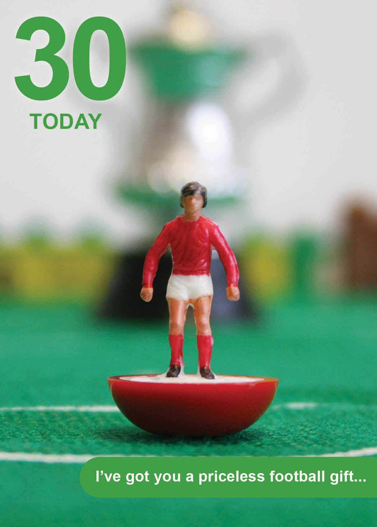 Subbuteo Age 30 Birthday Card Official Product