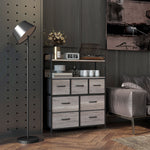 Bedroom Chest Of Drawers 4/5/6/7 Drawer Dresser W/ Shelf | Extra Large | Gray