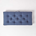 Cotton 2 Seater Booster Cushion | 50cm x 100cm | Navy Blue