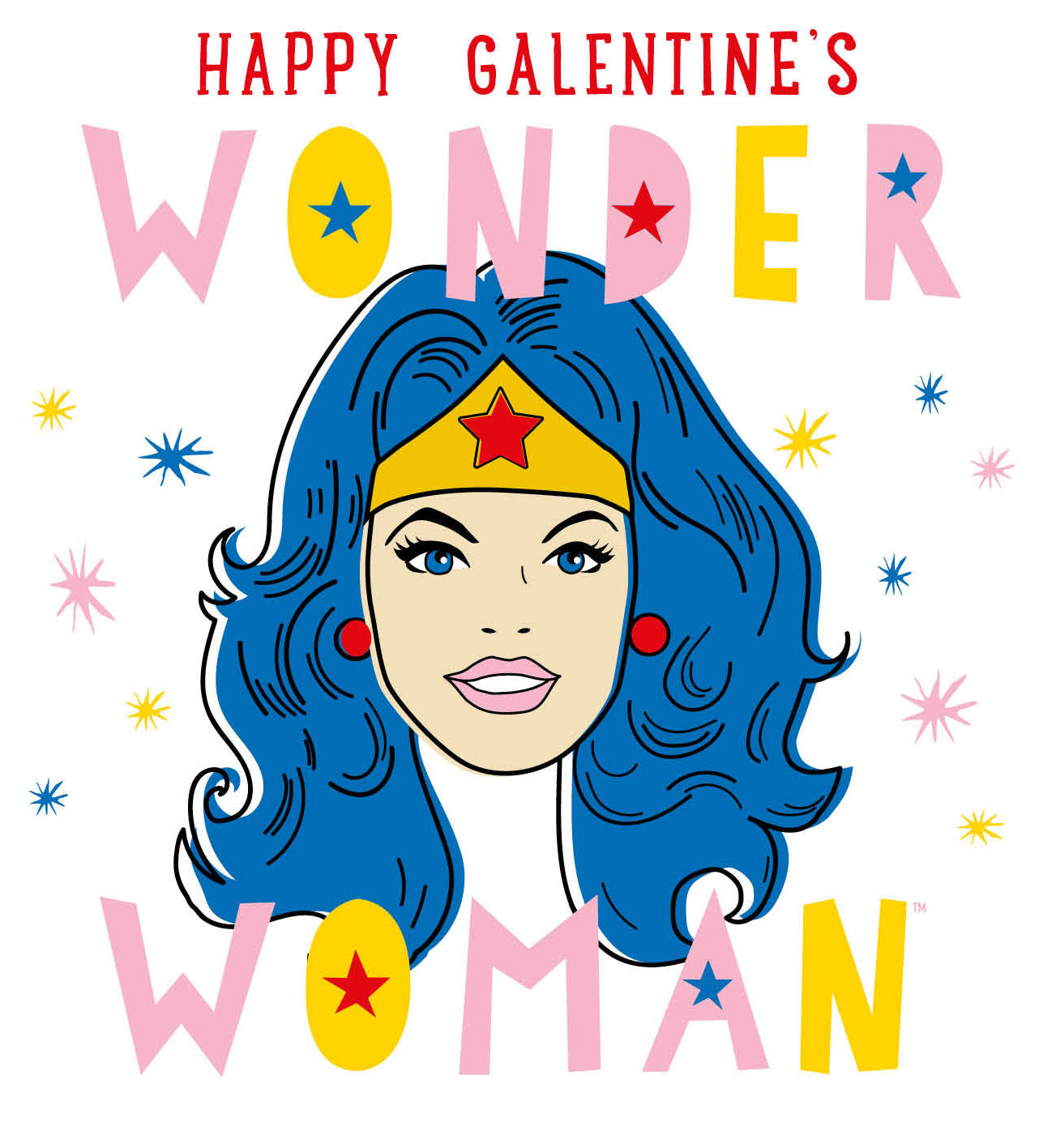 Wonder Woman 'galentines' Valentine's Day Card Official Product