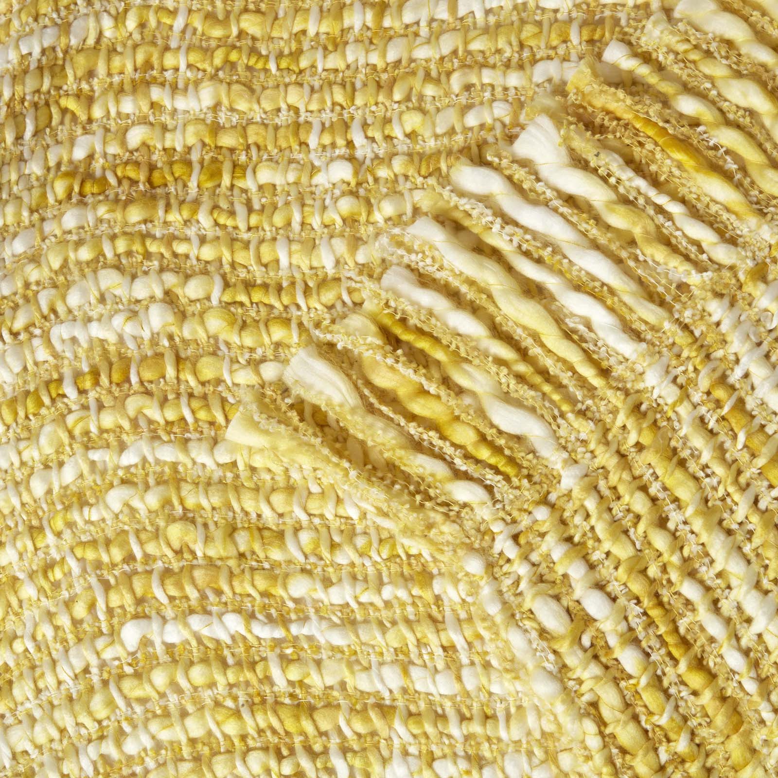 Ophelia Soft Throw With Tassels | 125cm x 150cm | Yellow