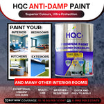 Anti Damp Paint - Damp Proof For Interior Walls & Ceilings | 5l | Light Beige