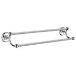Towel Rail Wall Mounted Bathroom Storage Non Rust Brass | Double | Polished Chrome