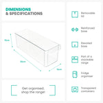 Fridge Storage Medium Containers Set Of 2