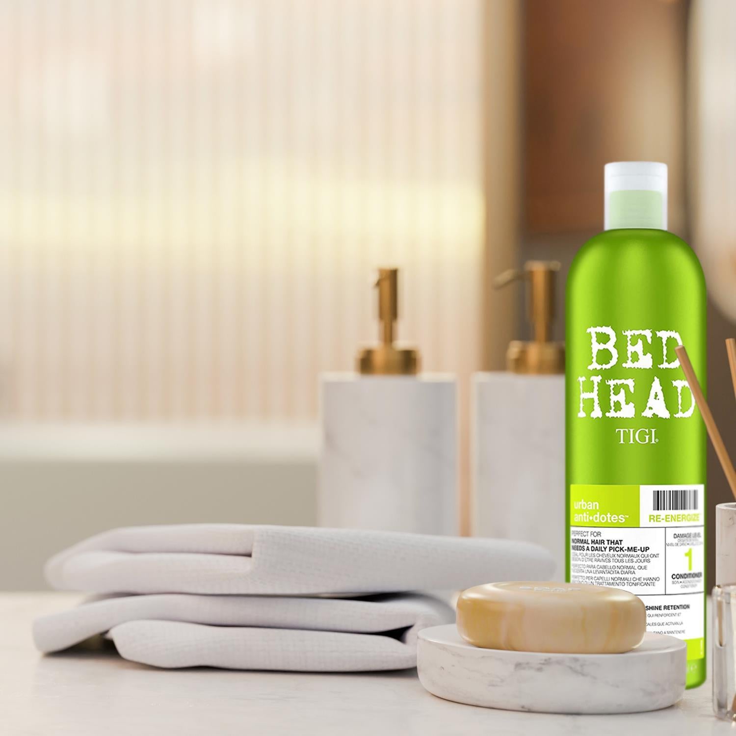 Urban Antidotes Re-energise Conditioner For Normal Hair 750ml, 2pk