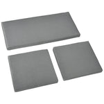 3pcs Rattan Garden Seat Cushions Pads For Patio Furniture | Dark Gray