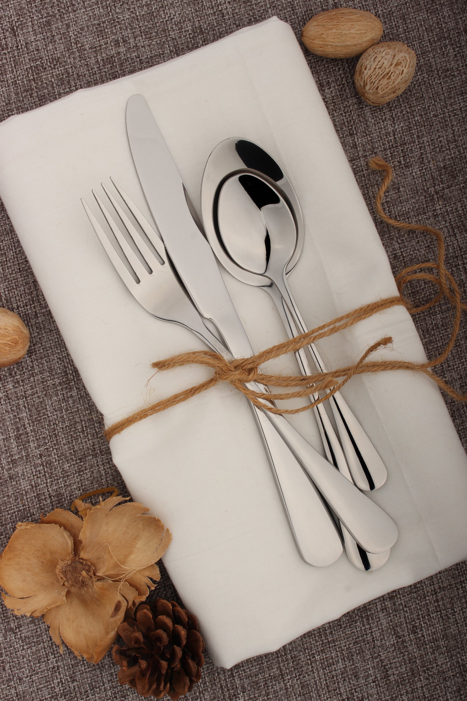 Cutlery Sets Stainless Steel Spoon Fork Simple 24 Piece Set