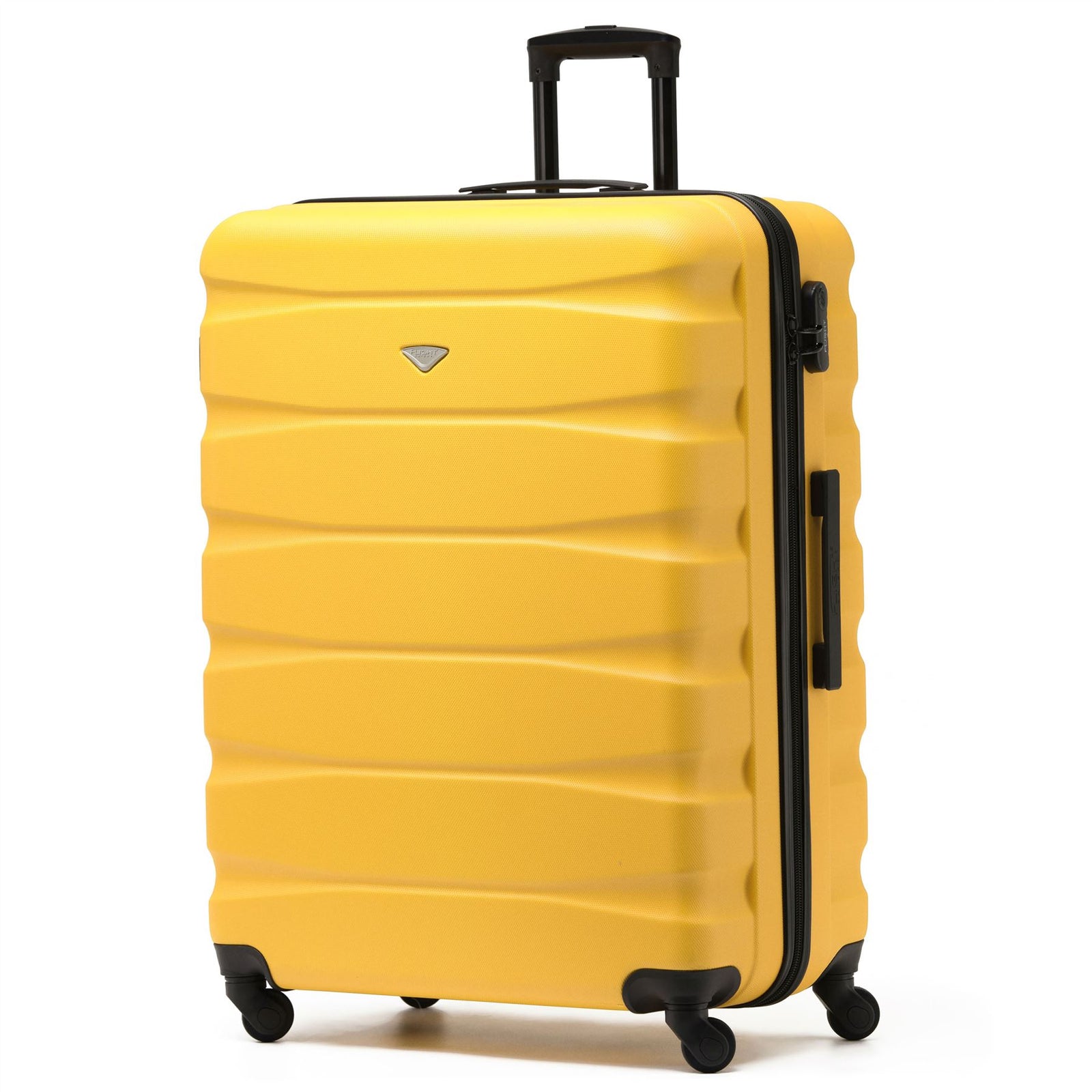 29" Large Suitcase Check-in Hold Luggage Hard Shell 4 Wheels Tsa Lock | Large | Yellow & Black