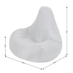 Recliner Indoor Outdoor Bean Bag Chair & Pouffe Chair | Blue