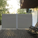 6x2m Retractable Sun Side Awning Screen, Grey