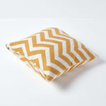 Geometric Cotton Knitted Cushion Cover | 45cm x 45cm | Mustard